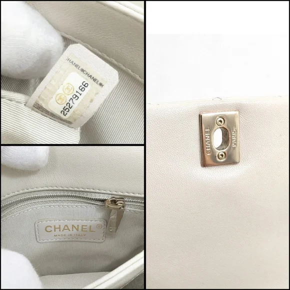 ✨️Authentic Chanel Citizen Chic Top Handle Bag Quilted Lambskin Mini ivory - Picture 8 of 16